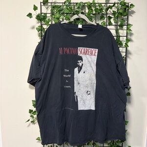 Fruit of the Loom Black Scarface Al Pacino Graphic Tee